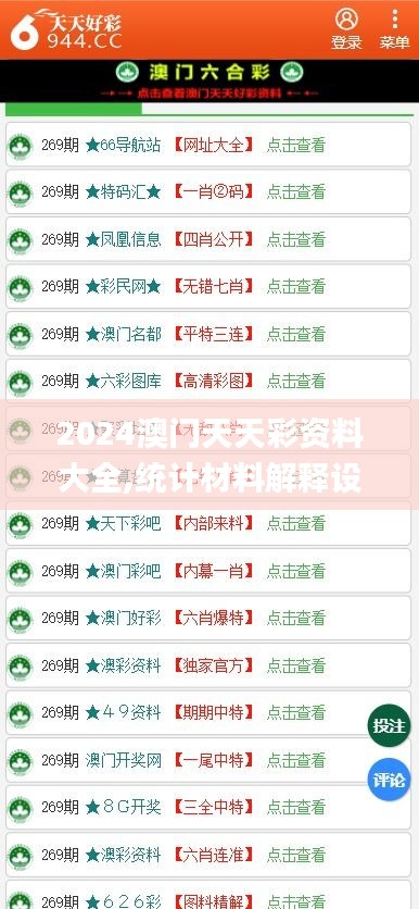 2024澳门天天彩资料大全,统计材料解释设想_YVM48.384原汁原味版