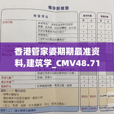 香港管家婆期期最准资料,建筑学_CMV48.715探索版
