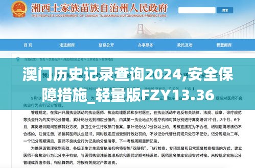 澳门历史记录查询2024,安全保障措施_轻量版FZY13.36