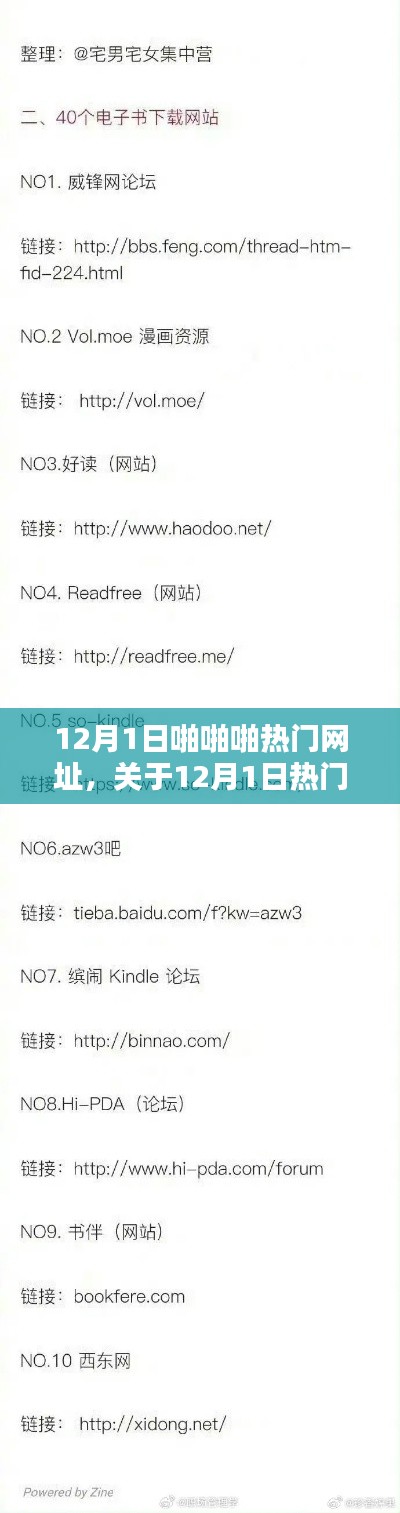 关于12月1日热门网址的非涉黄评测与介绍