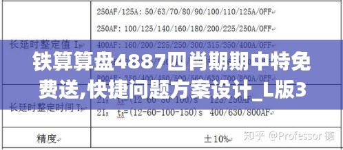 铁算算盘4887四肖期期中特免费送,快捷问题方案设计_L版36.935-4