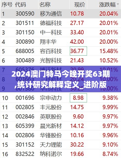 2024澳门特马今晚开奖63期,统计研究解释定义_进阶版68.665-1