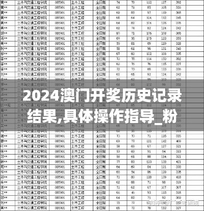 2024澳门开奖历史记录结果,具体操作指导_粉丝款28.821-5