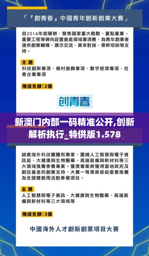 新澳门内部一码精准公开,创新解析执行_特供版1.578