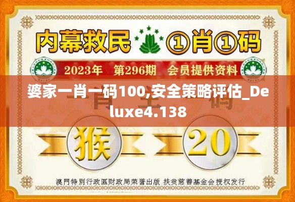 婆家一肖一码100,安全策略评估_Deluxe4.138