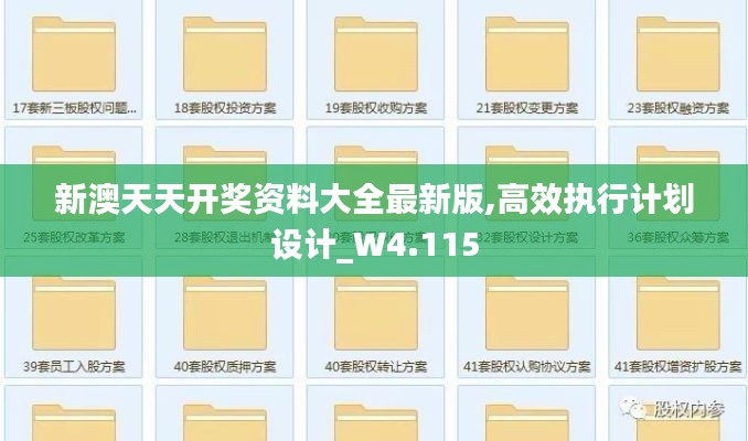 新澳天天开奖资料大全最新版,高效执行计划设计_W4.115