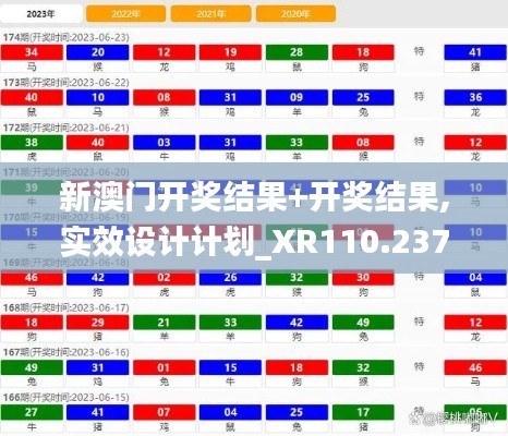 新澳门开奖结果+开奖结果,实效设计计划_XR110.237