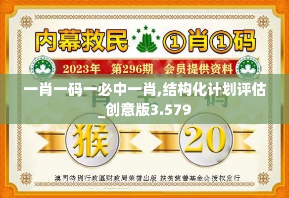 一肖一码一必中一肖,结构化计划评估_创意版3.579