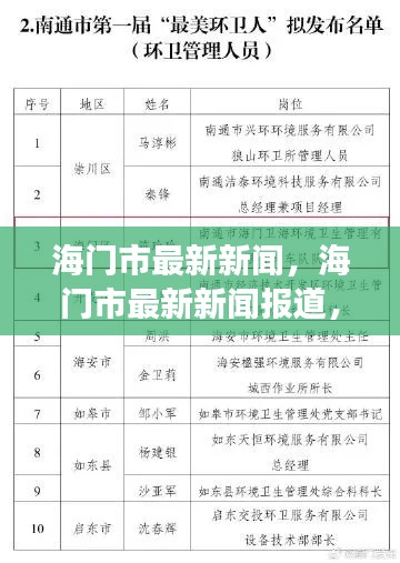 海门市最新新闻报道，城市新动向与发展热点解析