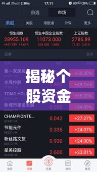 揭秘个股资金实时明细，洞悉股市动态的必备工具