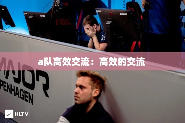 a队高效交流：高效的交流 