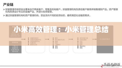 小米高效管理：小米管理总结 
