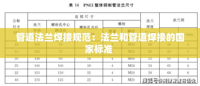 管道法兰焊接规范：法兰和管道焊接的国家标准 