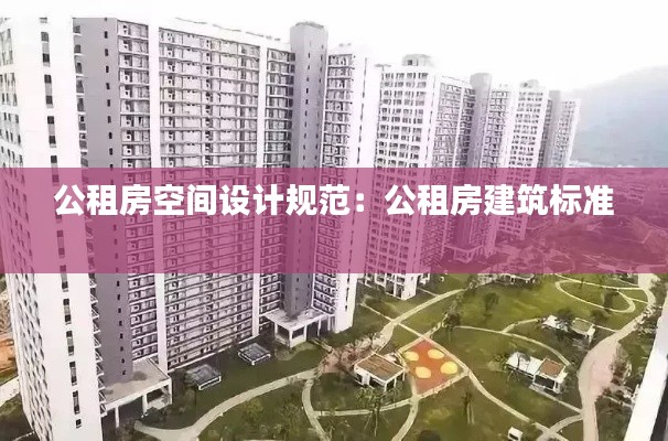 公租房空间设计规范：公租房建筑标准 