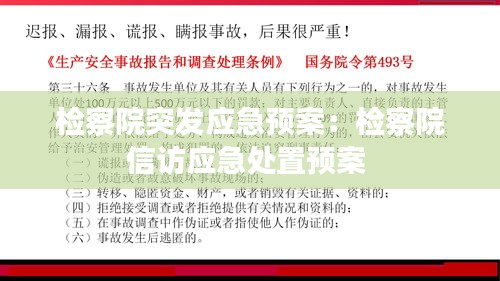 检察院突发应急预案：检察院信访应急处置预案 