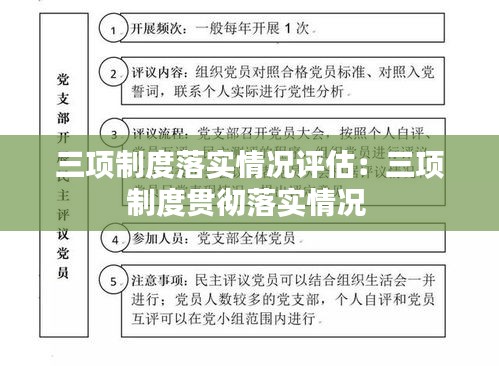 三项制度落实情况评估：三项制度贯彻落实情况 