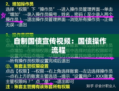 自制国债宣传视频：国债操作流程 