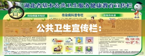 公共卫生宣传栏： 
