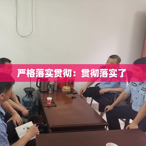 严格落实贯彻：贯彻落实了 