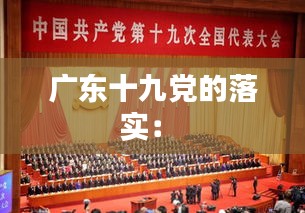 广东十九党的落实： 