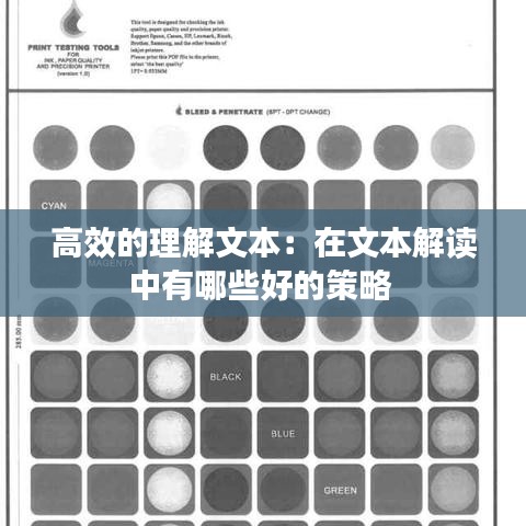 高效的理解文本：在文本解读中有哪些好的策略 