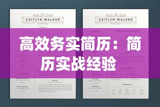 高效务实简历：简历实战经验 