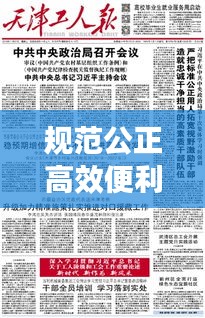 规范公正高效便利：公正严明 