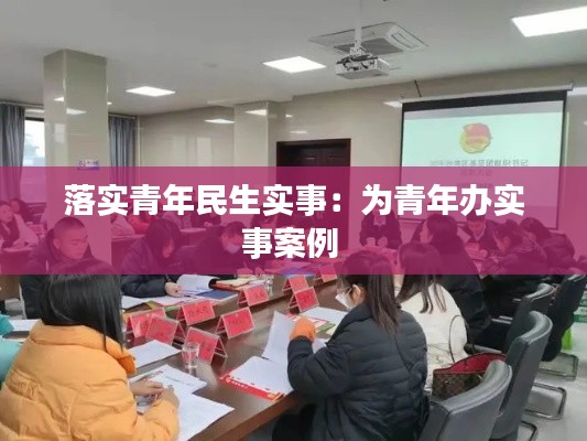 落实青年民生实事：为青年办实事案例 