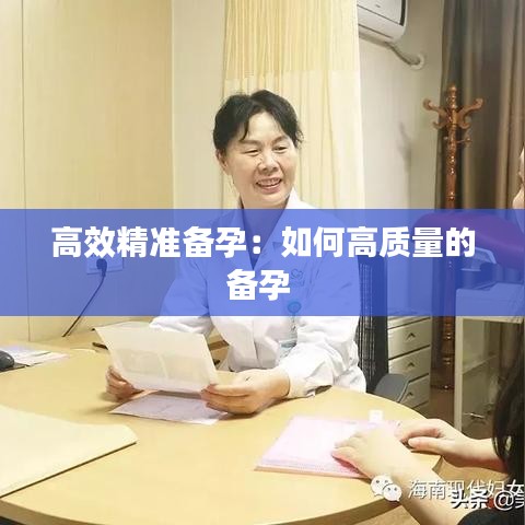 高效精准备孕：如何高质量的备孕 
