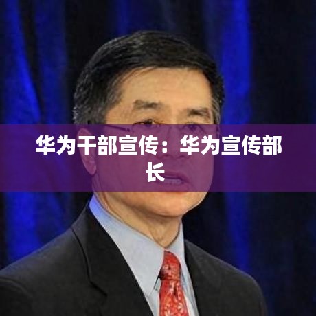 华为干部宣传：华为宣传部长 