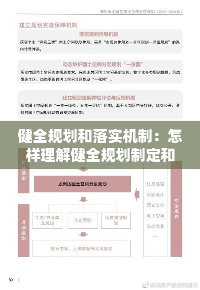 健全规划和落实机制：怎样理解健全规划制定和落实机制心得体会 