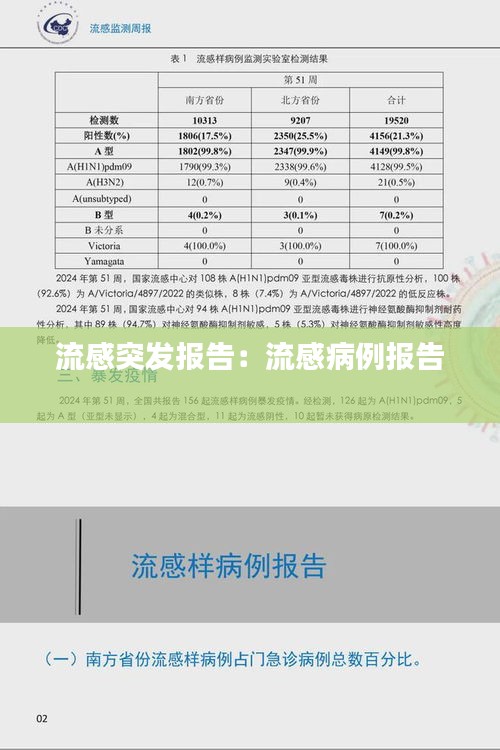流感突发报告：流感病例报告 