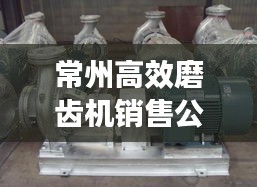 常州高效磨齿机销售公司：高效磨齿机价格 