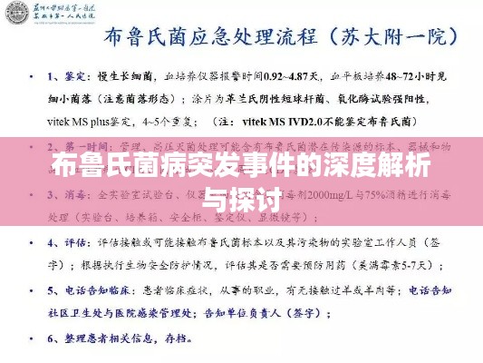 布鲁氏菌病突发事件的深度解析与探讨