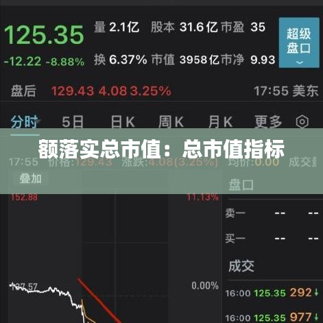 额落实总市值：总市值指标 
