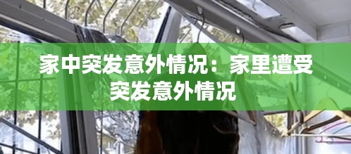 家中突发意外情况：家里遭受突发意外情况 