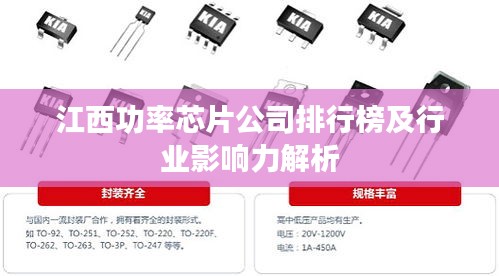 江西功率芯片公司排行榜及行业影响力解析