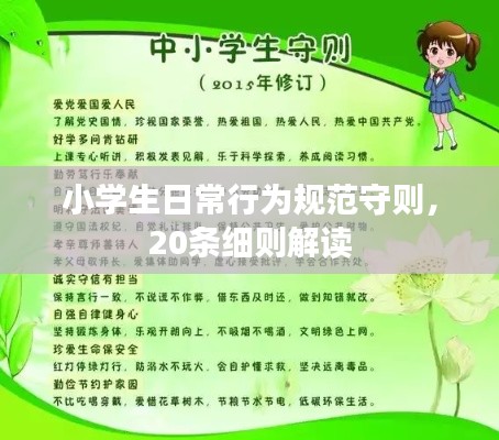 小学生日常行为规范守则，20条细则解读