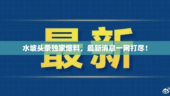 水坡头条独家爆料，最新消息一网打尽！
