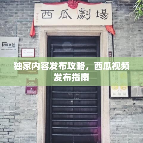 独家内容发布攻略，西瓜视频发布指南