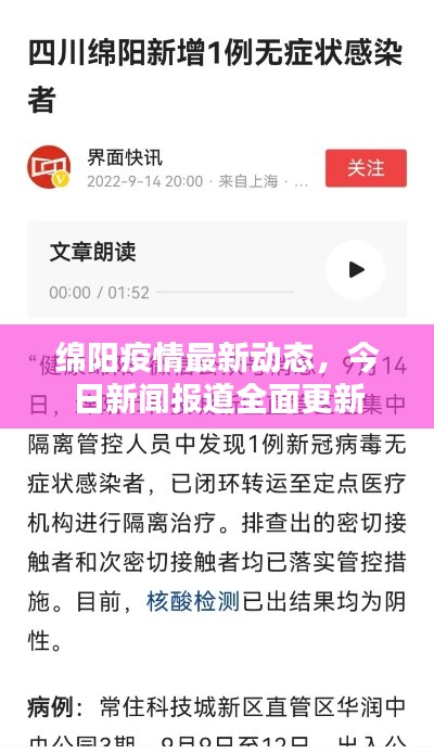 绵阳疫情最新动态，今日新闻报道全面更新