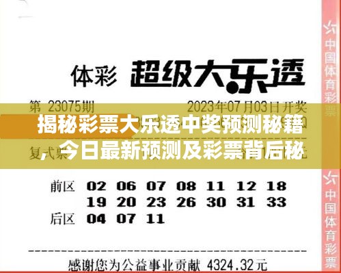 揭秘彩票大乐透中奖预测秘籍，今日最新预测及彩票背后秘密探索