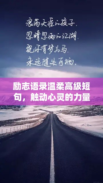 励志语录温柔高级短句，触动心灵的力量！