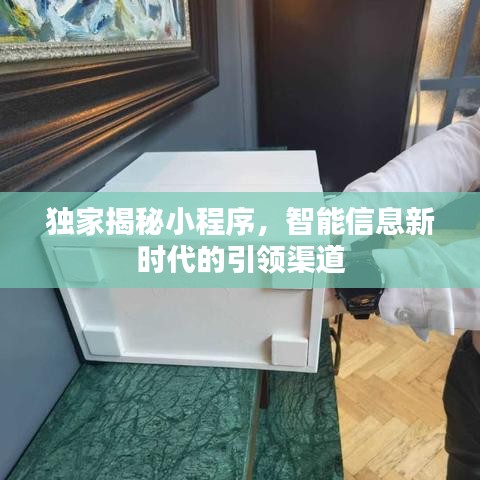 独家揭秘小程序，智能信息新时代的引领渠道