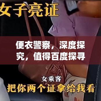 便衣警察，深度探究，值得百度探寻的电视剧！