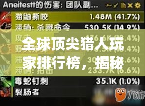 全球顶尖猎人玩家排行榜，揭秘最强玩家排名！