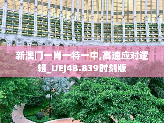 新澳门一肖一特一中,高速应对逻辑_UEJ48.839时刻版