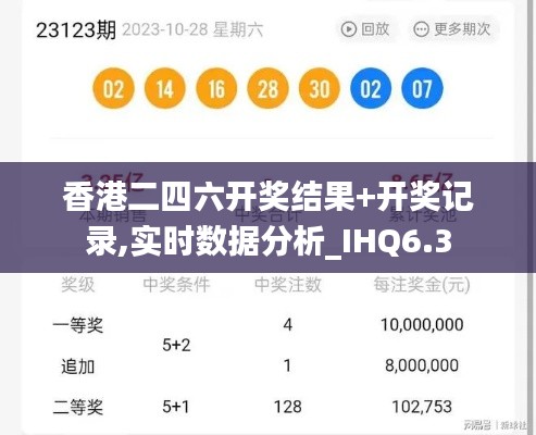 香港二四六开奖结果+开奖记录,实时数据分析_IHQ6.3