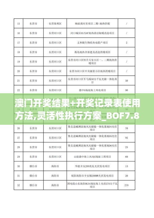 澳门开奖结果+开奖记录表使用方法,灵活性执行方案_BOF7.8