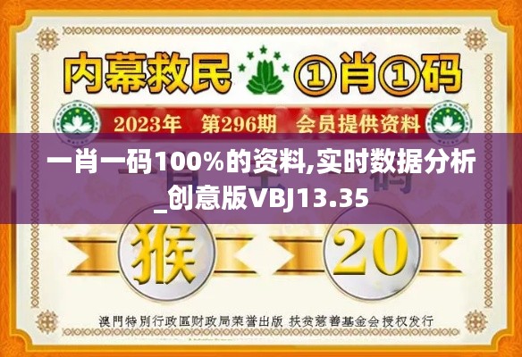 一肖一码100%的资料,实时数据分析_创意版VBJ13.35